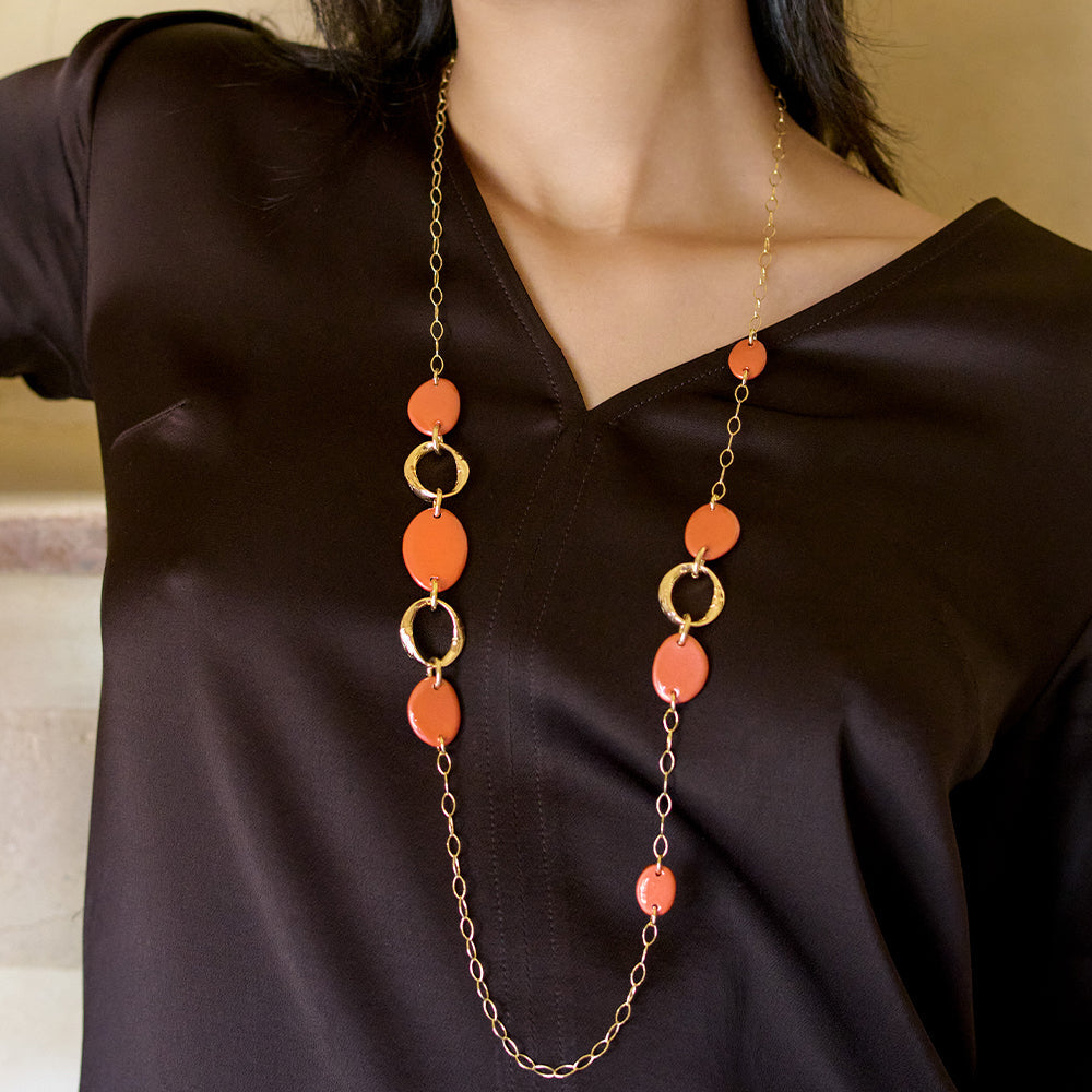 Collana lunga RossoPrezioso Sherazade