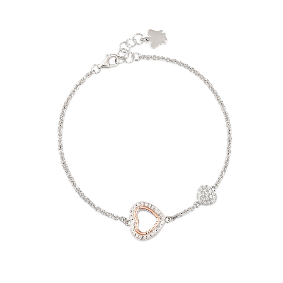 Bracciale trilogia cuore traforato