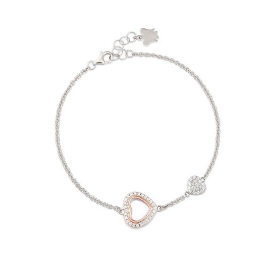 Bracciale trilogia cuore traforato